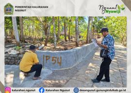 Pastikan Kualitas dan Volume Sesuai, Pemerintah Kalurahan Ngunut Lakukan Opname Fisik Proyek Talud